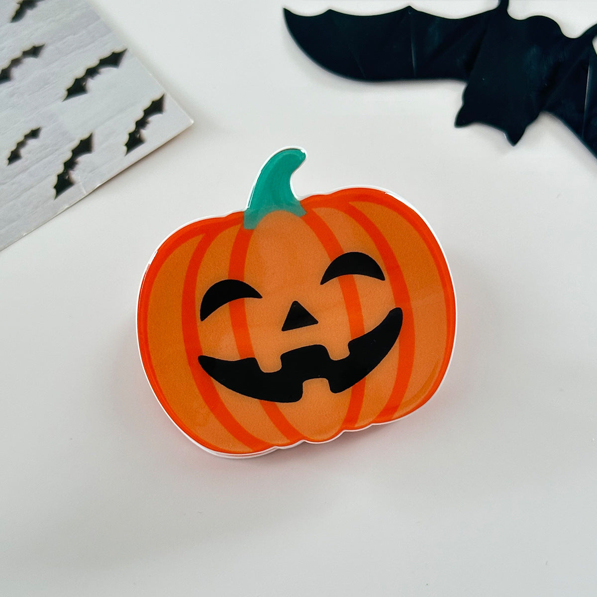 Wholesale  Funny Pumpkin Clip Butterfly Skull Hairpin